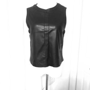 BCNU Faux Leather Tank Top